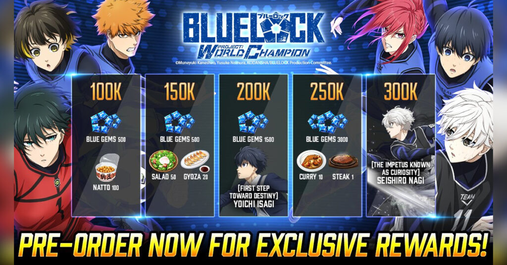All Blue Lock Project World Champion pre-order rewards