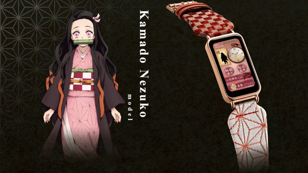 Nezuko Kamado model KY002-N Demon Slayer smartwatch by Garrack