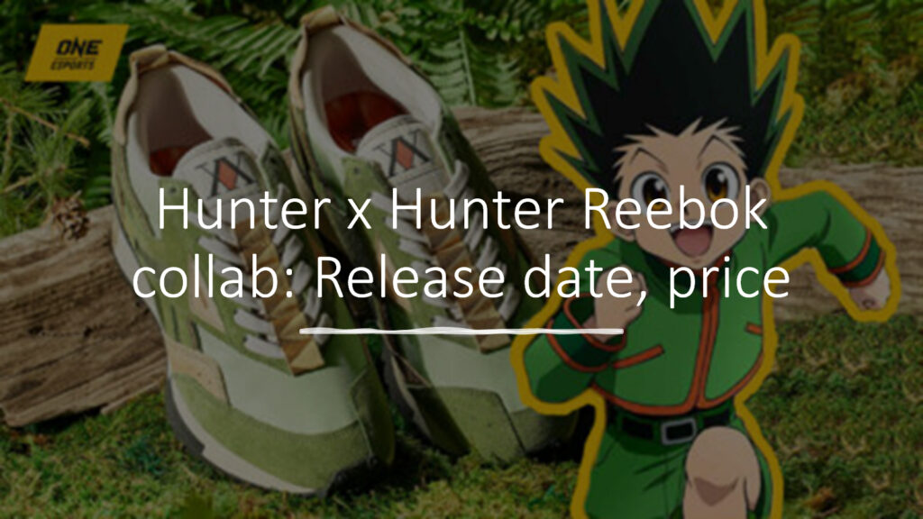 Reebok Hunter x Hunter collaboration with Gon Freecss inspired sneakers in ONE Esports article: "Hunter x Hunter Reebok collaboration: release date, price"