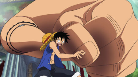 One Piece's Monkey D. Luffy in his Gear 3 form