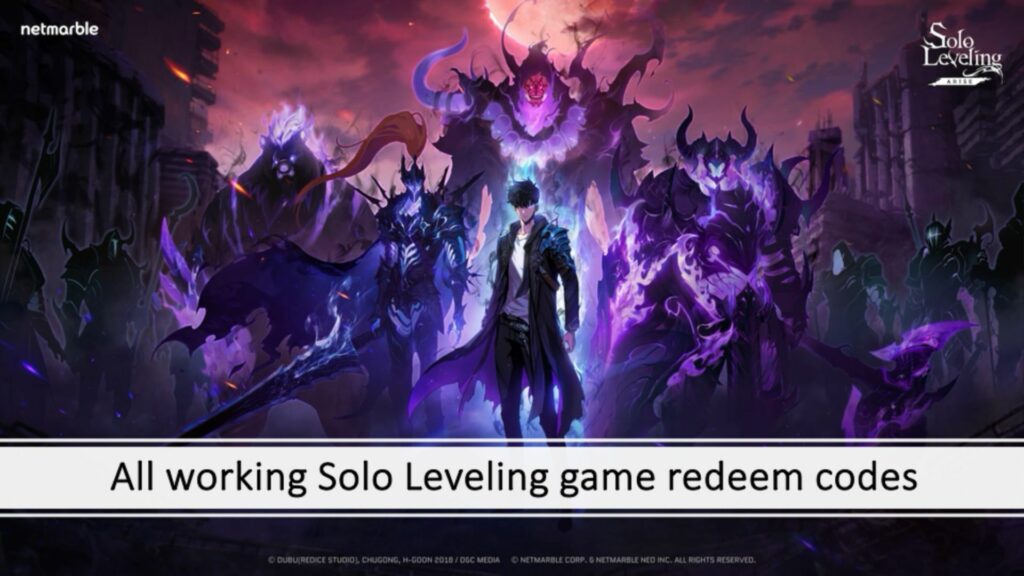 All working Solo Leveling game redeem codes and how to claim them