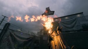 Using the JAK Purifier flamethrower on Meat in Modern Warfare 3