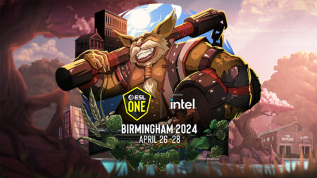 ESL One Birmingham 2024 Key Visual featuring Brewmaster