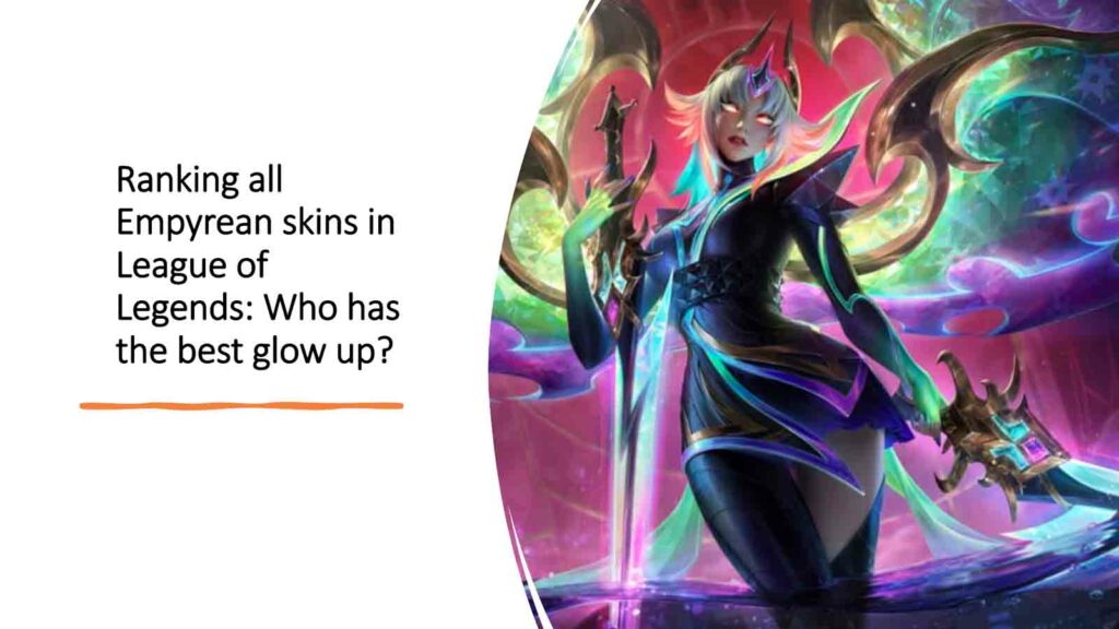 Prestige Empyrean Kayle skin in ONE Esports featured image for article "Ranking all Empyrean skins in League of Legends: Who has the best glow up?"