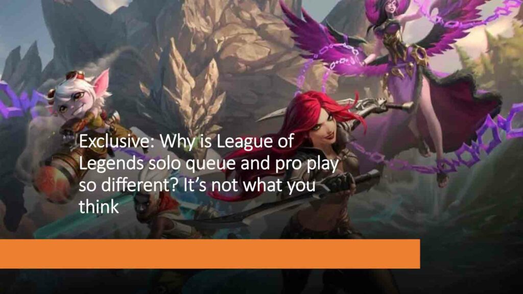 Tristana, Malphite, Ekko, Katarina, and Morgana in ONE Esports featured image for article "Exclusive: Why is League of Legends solo queue and pro play so different? It’s not what you think"