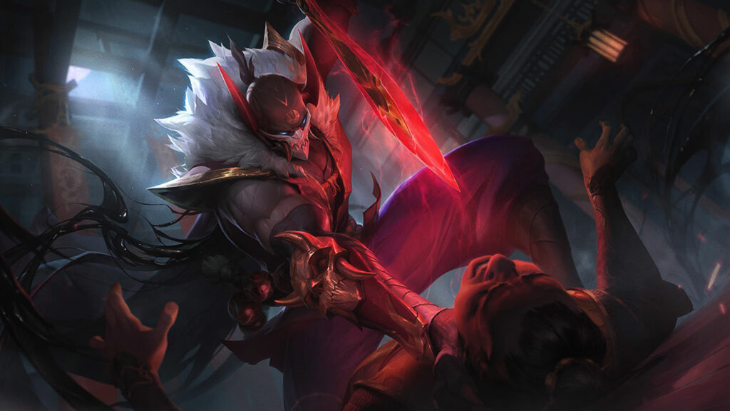 Blood Moon Pyke splash art from League of Legends