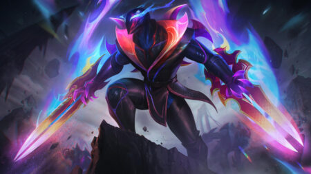 Empyrean Zed splash art in League of Legends