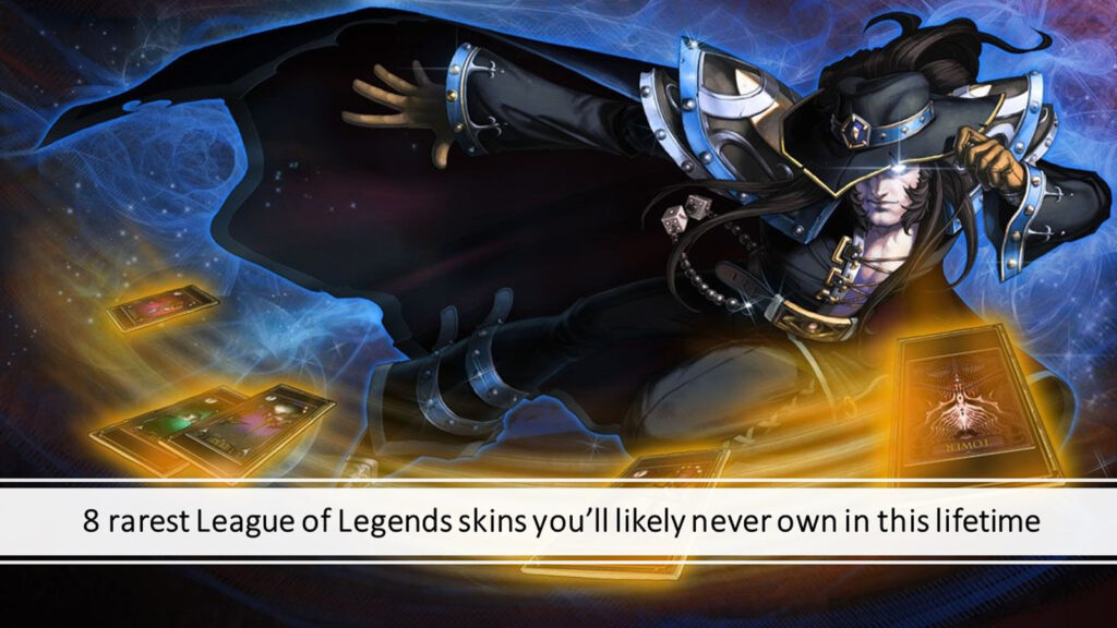 PAX Twisted Fate splash art from League of Legends, a ONE Esports featured image for article "8 rarest League of Legends skins you’ll likely never own in this lifetime"