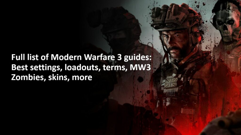 《现代战争》主角约翰·普莱斯在 ONE Esports 的特色图片中，展示了《现代战争 3》指南的完整列表，包括最佳设置、装备等