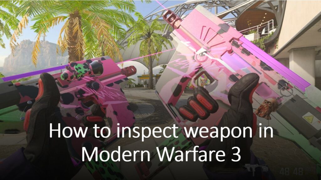 ONE Esports 关于如何在《现代战争 3》中检查武器的文章的 WSP Swarm Sweet Siren 蓝图武器检查屏幕截图