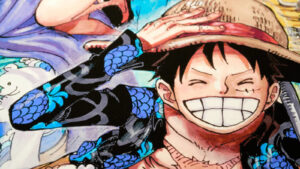 One Piece's Monkey D. Luffy smiling