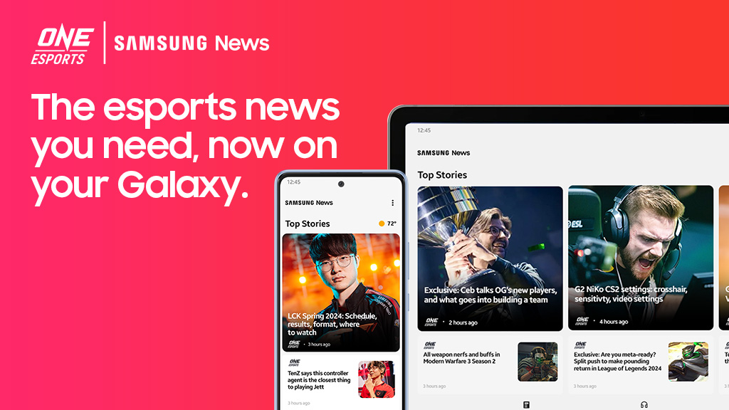Samsung y ONE Esports amplían su asociación para servir a los fanáticos de los juegos y los deportes electrónicos de EE. UU. a través de Samsung News