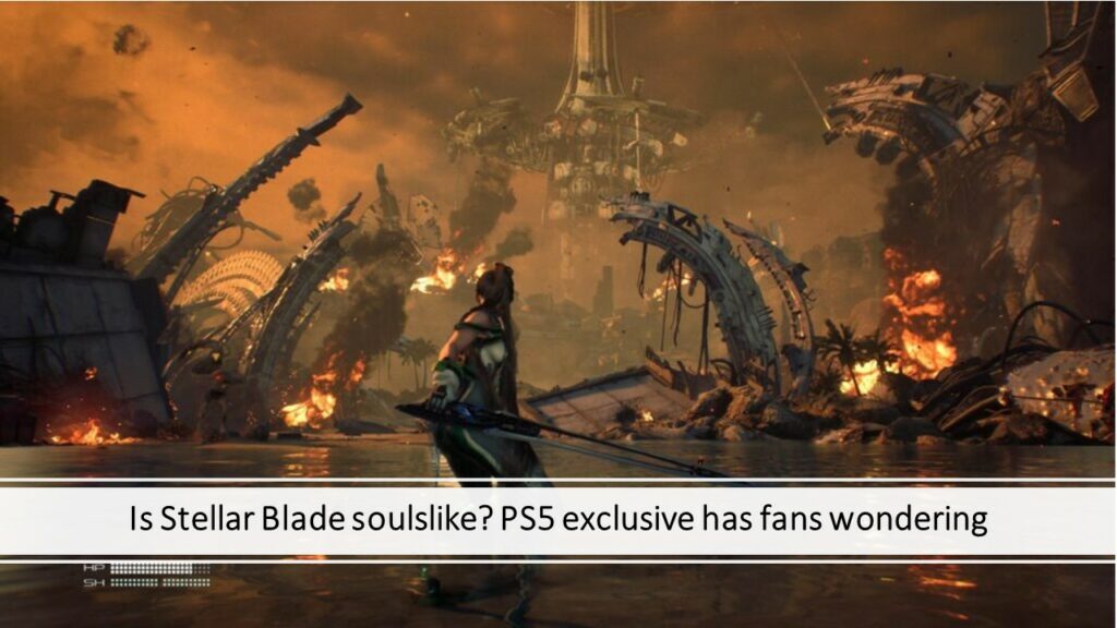 3 games like Stellar Blade to ignite your seductive inner warrior EVE in the featured image of the ONE Esports article "Is Stellar Blade soulslike?"