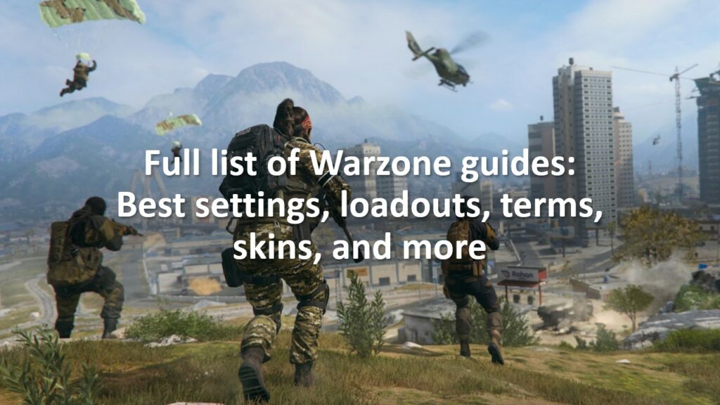 Operadores que luchan en el mapa de Warzone Urzikstan en la imagen destacada de ONE Esports para ver la lista completa de guías de Warzone, incluidas las mejores configuraciones, equipamientos y más.