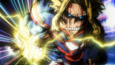 My Hero Academia's main character All Might seen in the anime's Memories recap episode