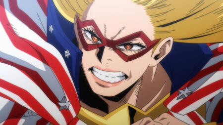 My Hero Academia hero Star and Stripe, the number one hero from America who made her debut in MHA season 7's premiere