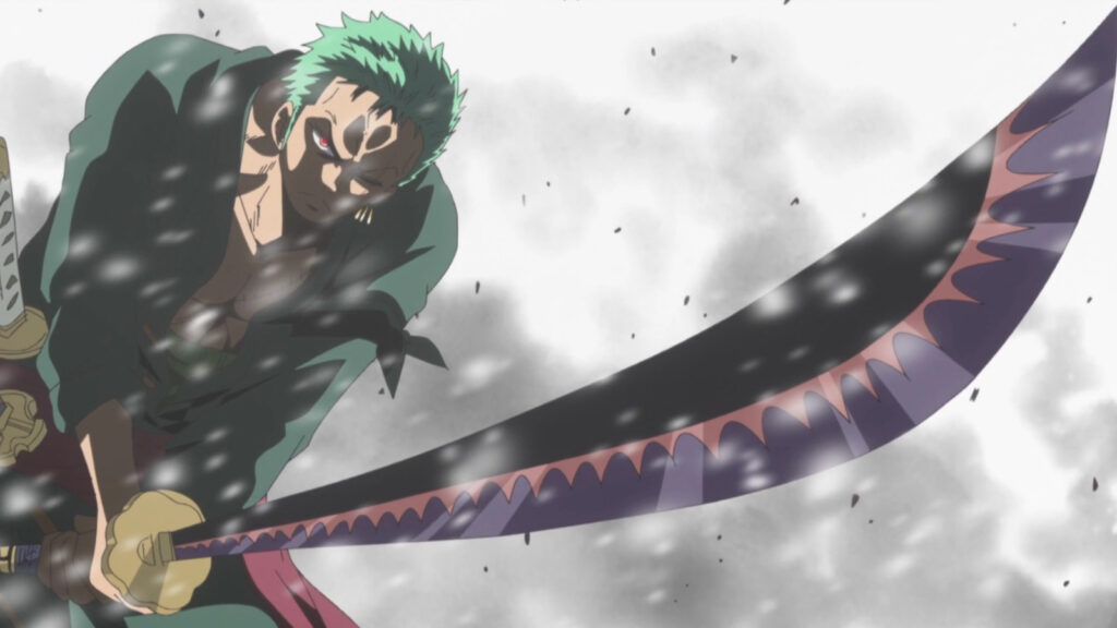 Una de las espadas de One Piece Zoro, con Shusui