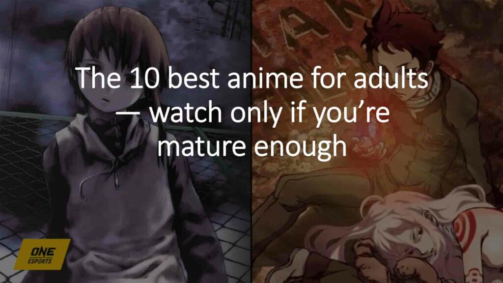 Serial Experiments Lain’s LainIwakura and Deadman Wonderland’s GantaIgarashi in ONE Esports – featured image for article "The 10 best anime for adults"