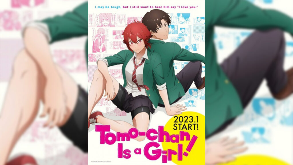 Punch a wall, fall in love -- watch these 5 anime like Tomo chan Is a Girl to live, laugh, love Anime like Tomo-chan is a Girl Vertical Key Visual with Tomo Aizawa and Junichiro Kubota