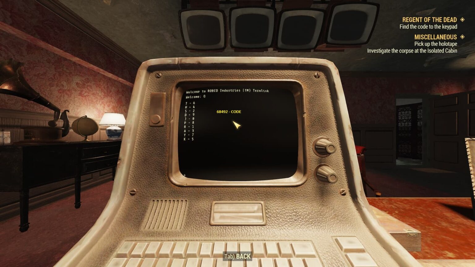 Fallout 76 Regent of the Dead Mysterious Keypad code ONE Esports
