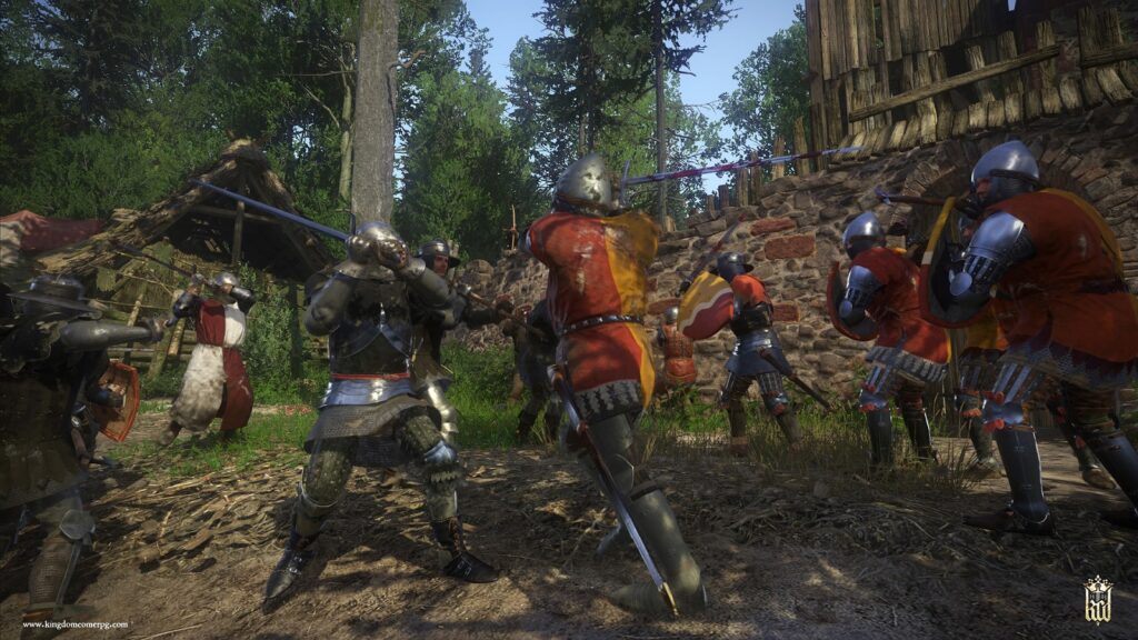 Escena de batalla en Kingdom Come: Deliverance