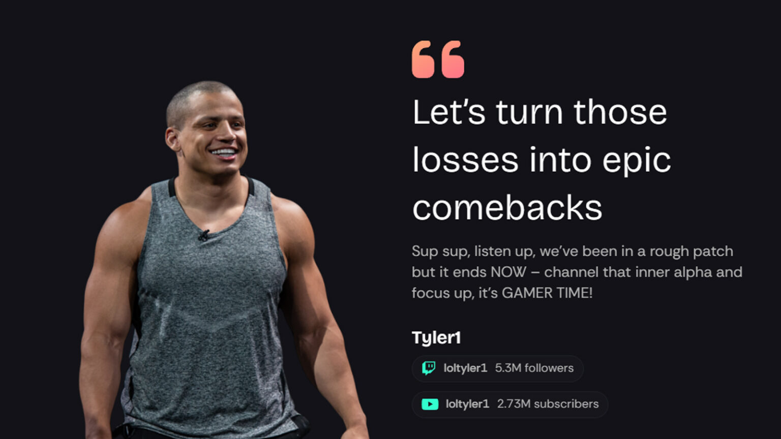 Tyler1 launches AI-driven coaching program for LoL | ONE Esports