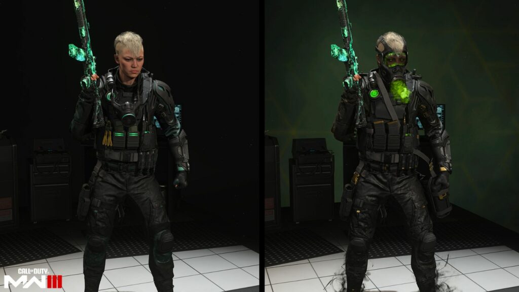 Void, one of new operators in Modern Warfare 3 and Warzone, with BlackCell variant from Season 4 Battle Pass BlackCell upgrade