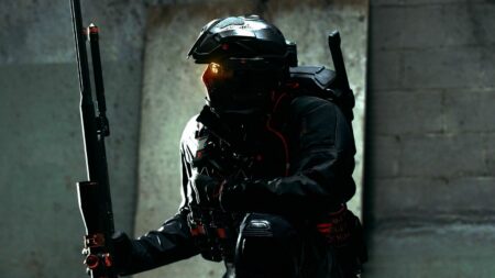 C.O.D.E Knight Recon tracer pack image featuring Warrior with Vanish operator skin in Modern Warfare 3 and Warzone