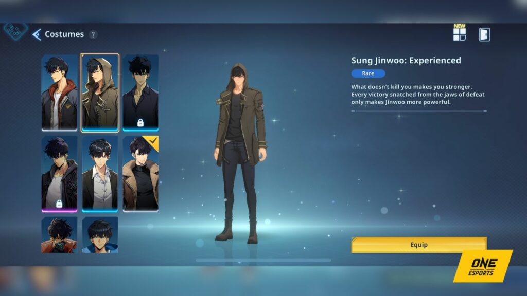 Solo Leveling Arise Trajes de Sung Jinwoo, Sung Jinwoo: Experimentado