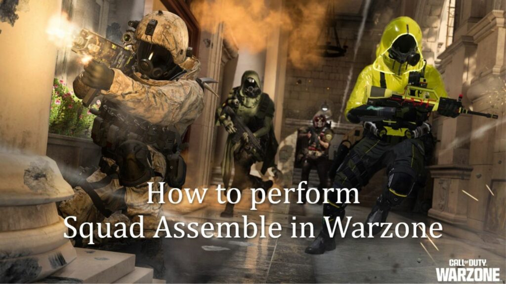 A quad fights as seen in ONE Esports' image for the guide on how to perform Squad Assemble in Warzone