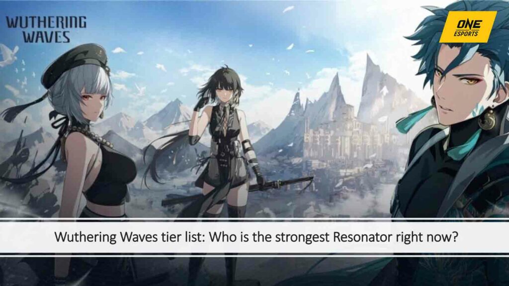 Jianxin, Sanhua, and Jiyan in ONE Esports featured image for article "Wuthering Waves tier list: Who is the strongest Resonator right now?"