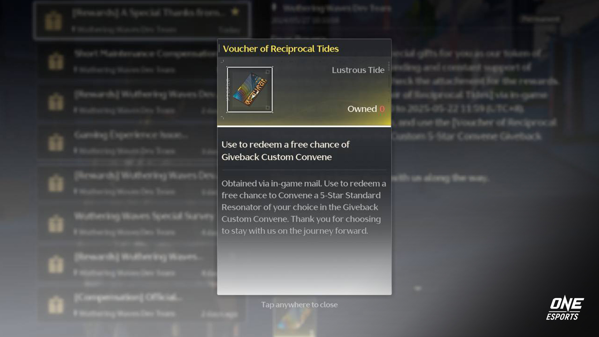 How to use Voucher of Reciprocal Tides in Wuthering Waves | ONE Esports