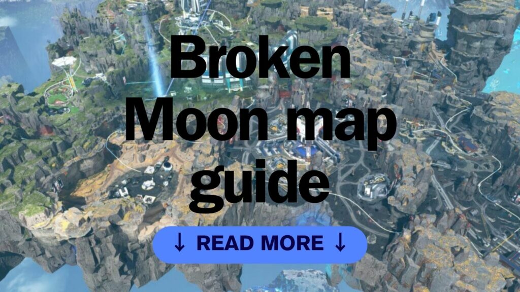 Imagen destacada de ONE Esports para el artículo "Guía de mapas de Apex Legends Broken Moon: todos los puntos de interés, los mejores lugares de aterrizaje, botín y rotaciones"