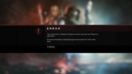 Destiny 2 pony error