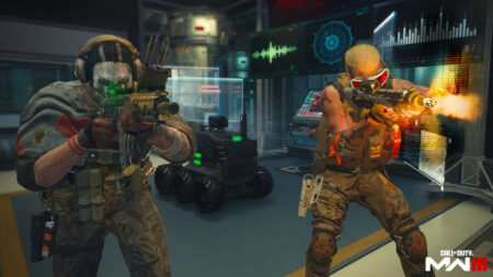 MW3 gameplay screenshot -- two operators shooting