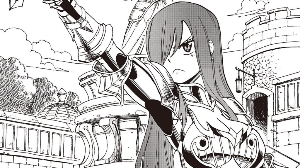 Fairy Tail 100 Years Quest manga featuring Erza Scarlet
