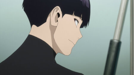 Kaiju no 8 main character Soshiro Hoshina seen in season 1 episode 8 of the anime