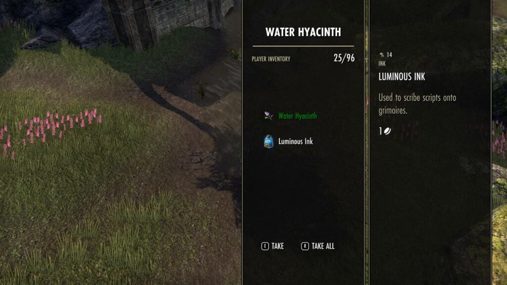 Elder Scrolls Online how to get luminous Luminous Inks through resource nodes