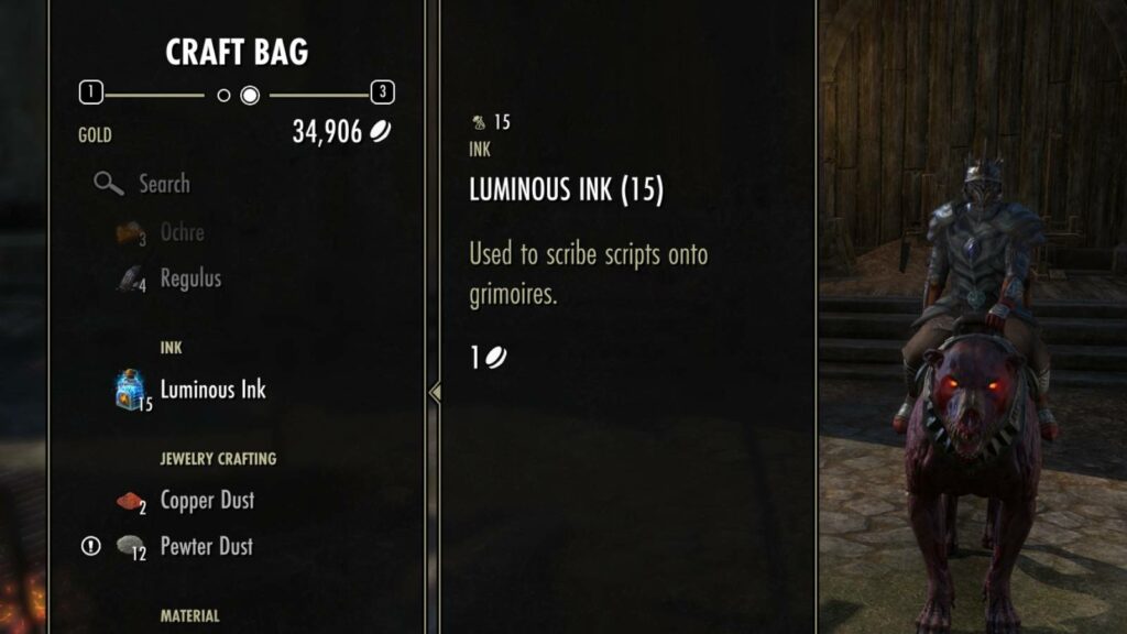 Elder Scrolls Online Gold Road DLC Luminous Inks