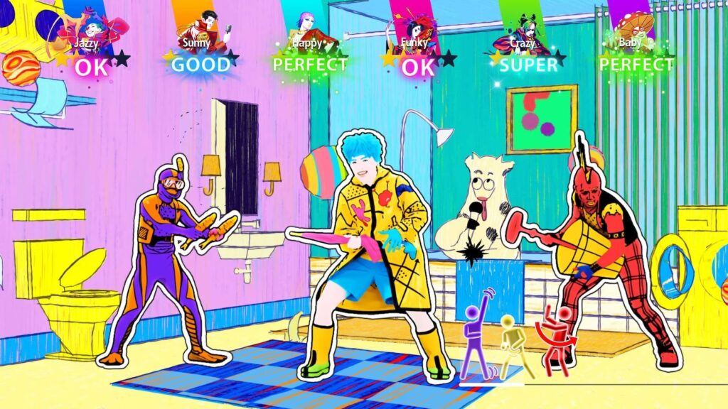 Visuals from Basket Case song in the Just Dance 2025 song list