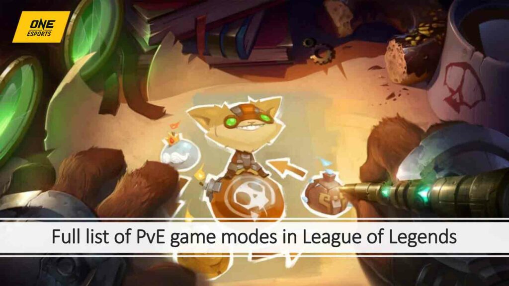 Il campione di LoL Ziggs bombarda nella concept art, immagine in primo piano di questo articolo di ONE Esports "L'elenco completo delle modalità di gioco PvE di League of Legends: passate e future"