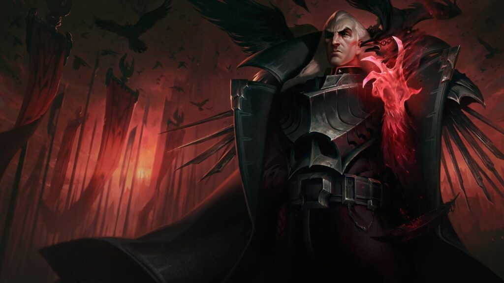 Splashart de fondo de pantalla oficial del campeón de LoL Swain