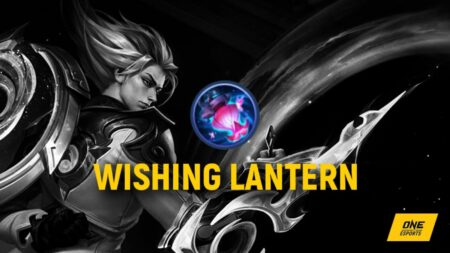 Wishing Lantern item in Mobile Legends: Bang Bang and a background of marksman hero Natan