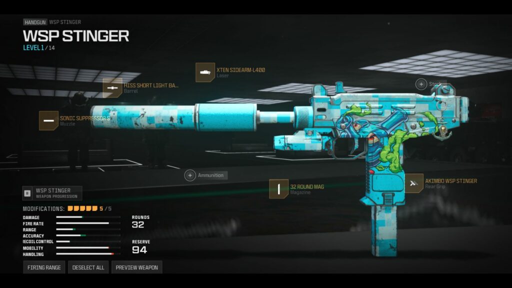 Best WSP Stinger loadout prerview in Modern Warfare 3