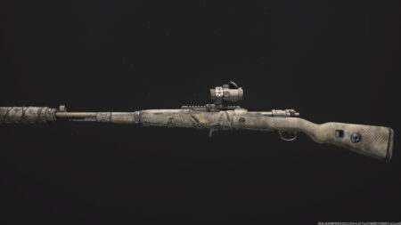 Weapon preview of Kar98k marksman rifle with camo in Modern Warfare 3