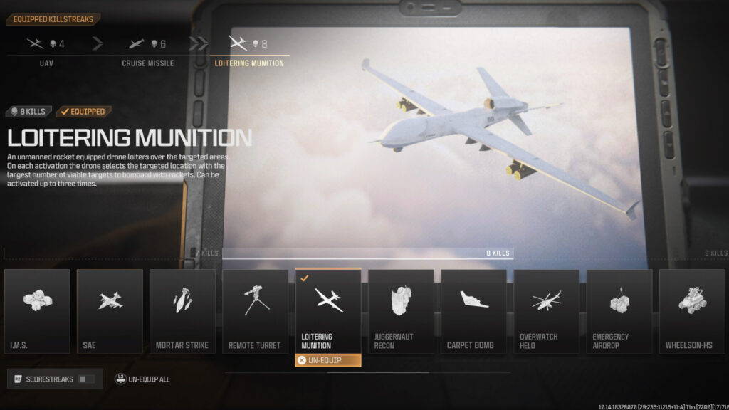 Loitering Munition, one of new killstreaks in Modern Warfare 3 season 4