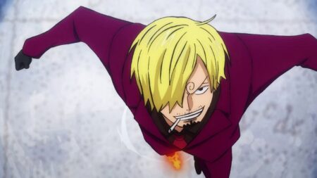 Sanji using the Black Leg Style in one Piece