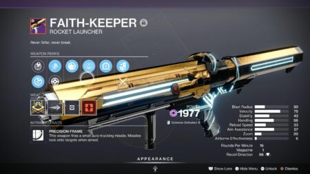 Destiny 2 faith keeper god roll