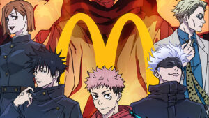 Jujutsu Kaisen x McDonald's official poster for Special Grade Garlic sauce