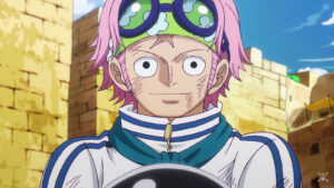 Koby smiling in One Piece episode 1113